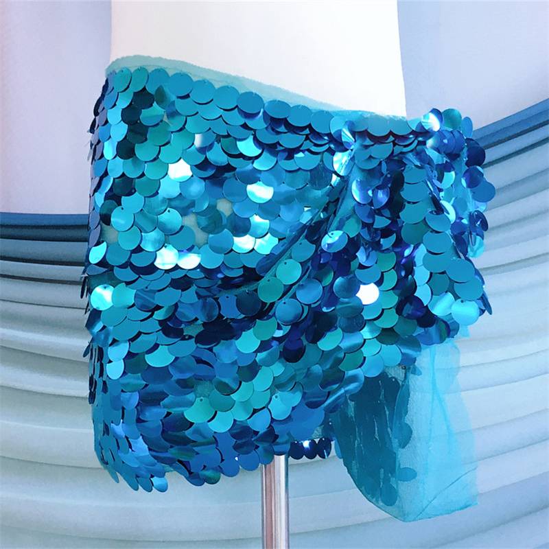 Lake blue beads (short rectangular) single turban